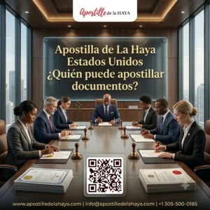 Apostilla de La Haya Estados Unidos ¿Quién puede apostillar documentos?