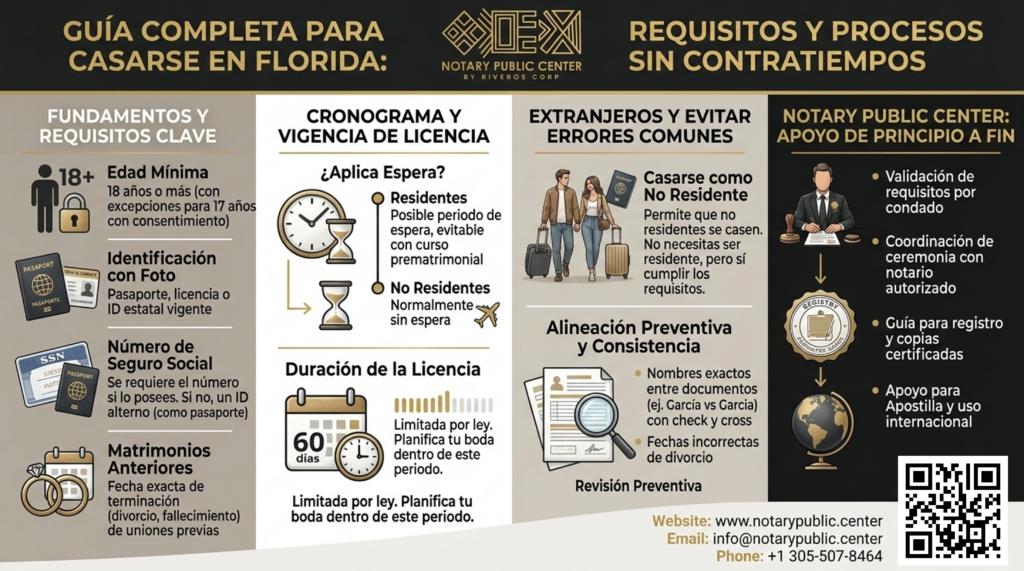 Requisitos para Casarse en Florida