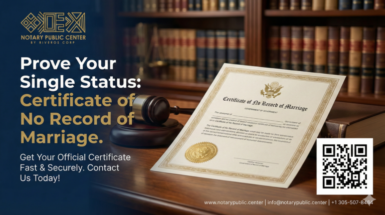 Certificate of No Record of Marriage in the USA: What It Is and How to Request It