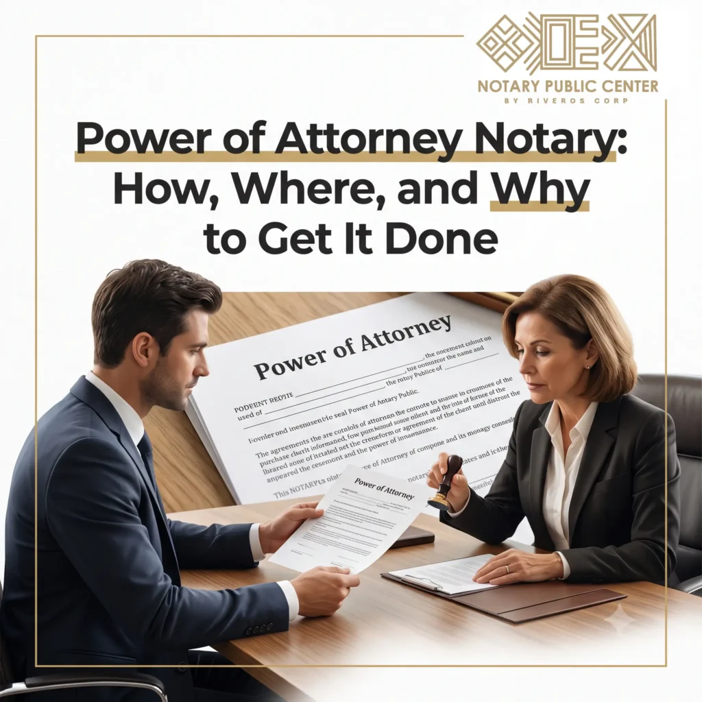 Power of Attorney Notary: How, Where, and Why to Get It Done