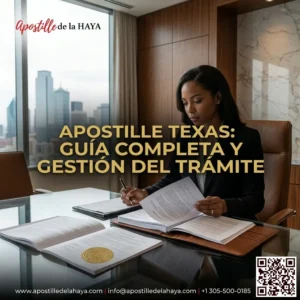 Apostille Texas: Guía Completa y Gestión del Trámite