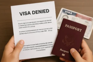 me negaron la renovación de visa americana