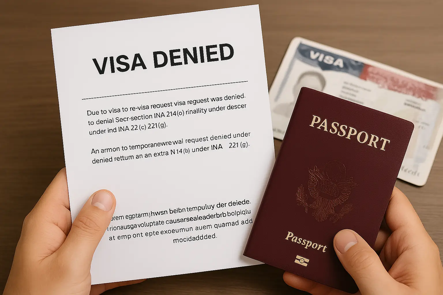 me negaron la renovación de visa americana