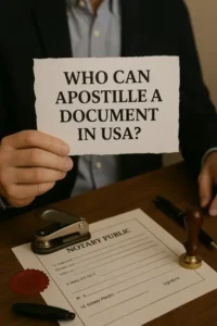 who can apostille a document in usa