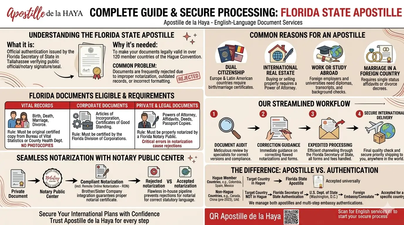 Florida State Apostille- Processing Service