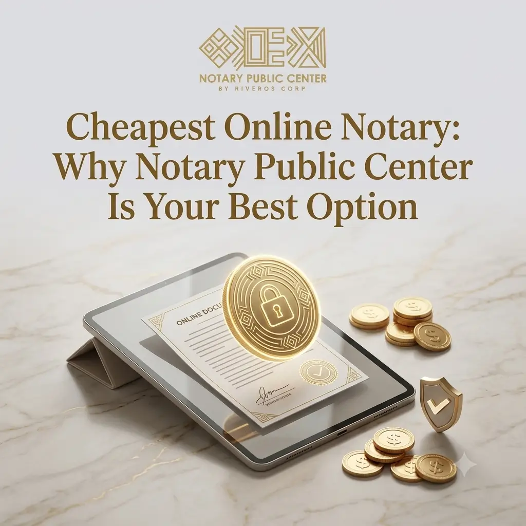 Cheapest Online Notary- Why Notary Public Center Is Your Best Option