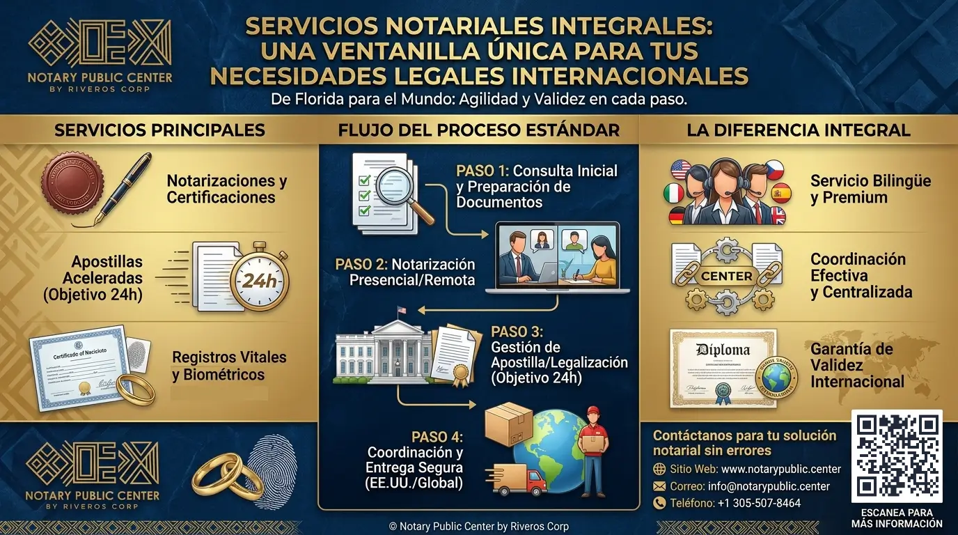 ¿Cuál es el rol de Notary Public Center en este proceso?