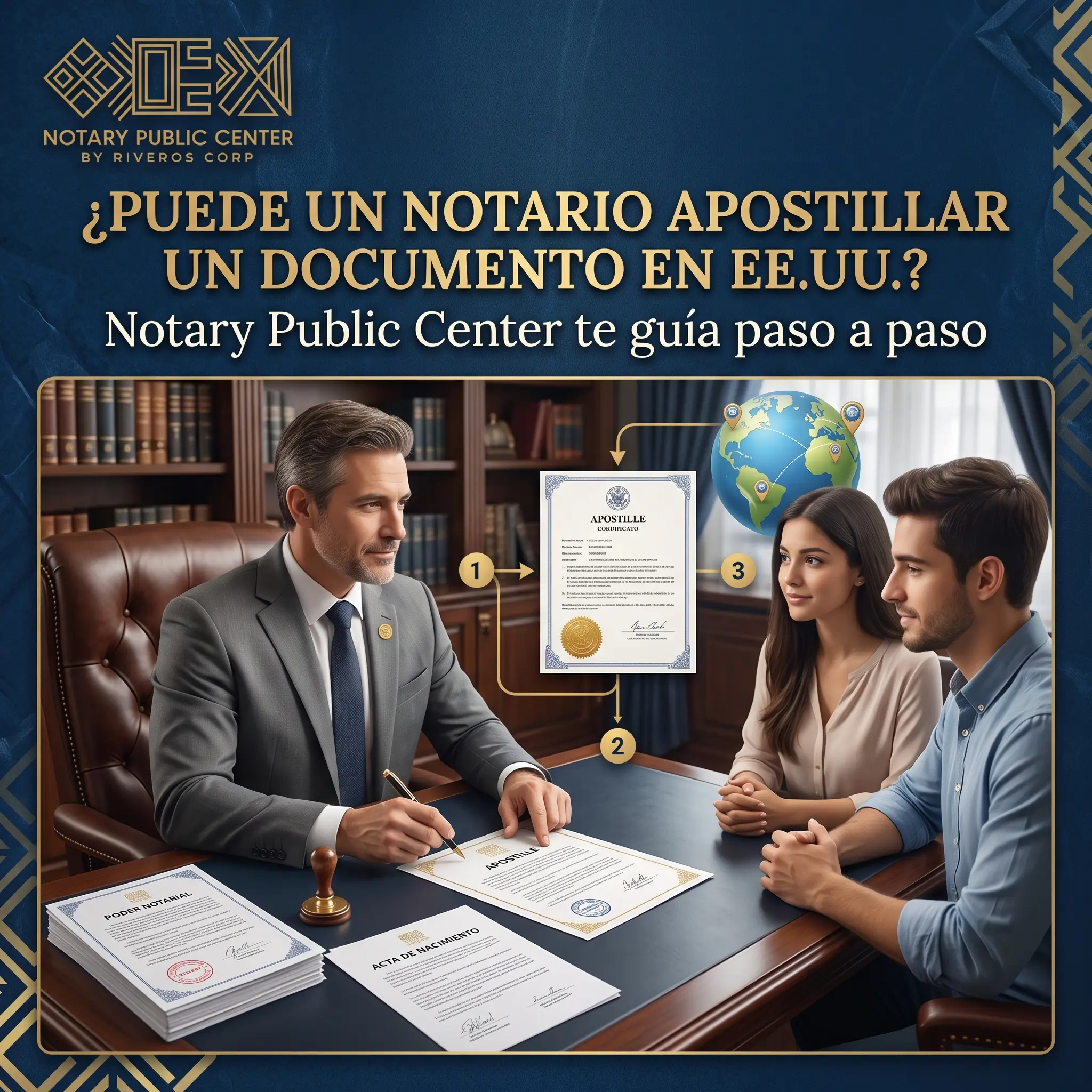 ¿Puede un notario apostillar un documento en EE.UU.? Notary Public Center te guía paso a paso