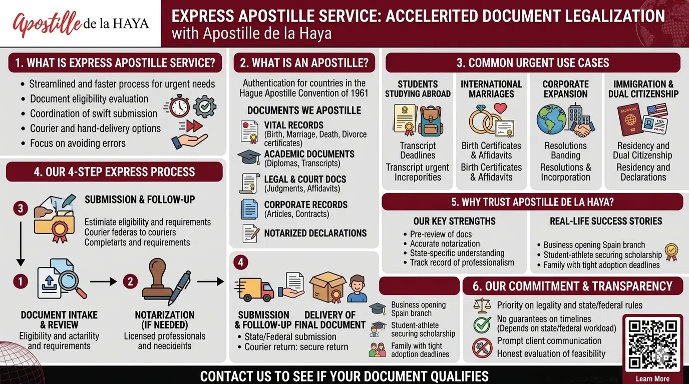 Express Apostille Service- What It Is - Apostille de la Haya
