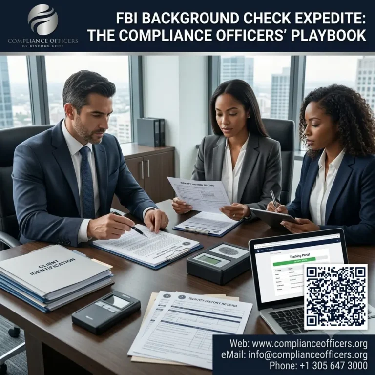 FBI Background Check Expedite: The Compliance Officers’ Playbook