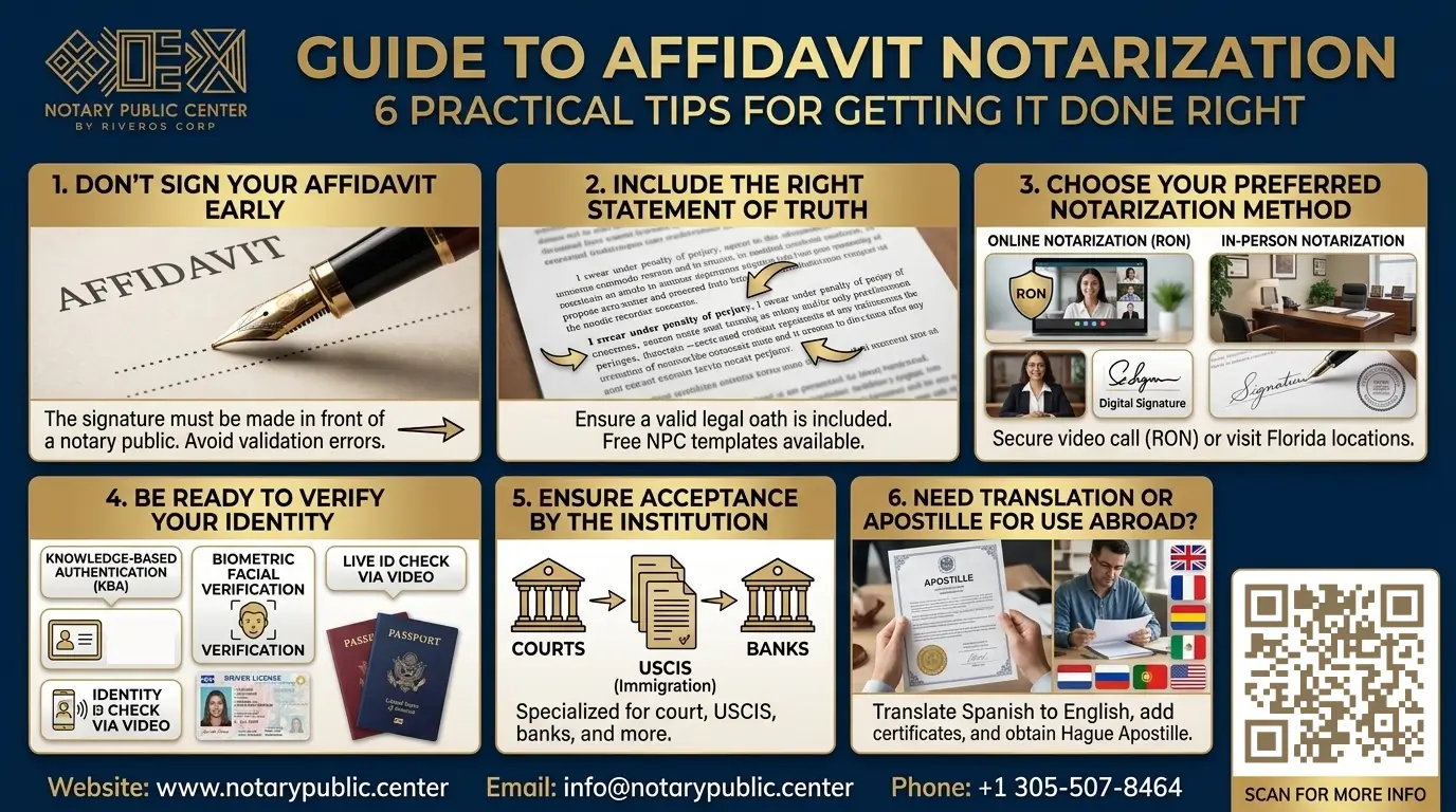Here are 6 expert tips to make your affidavit notarization