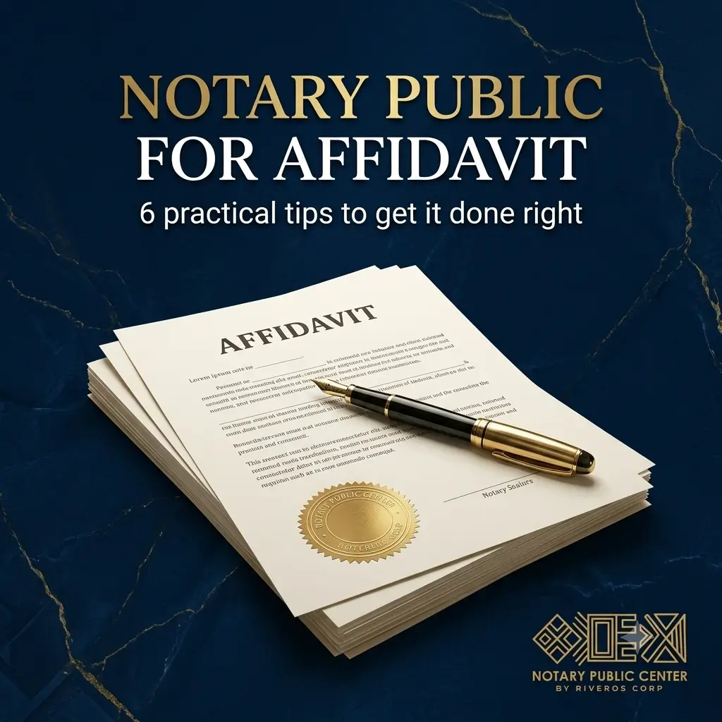 Notary public for affidavit: 6 practical tips to get it done right