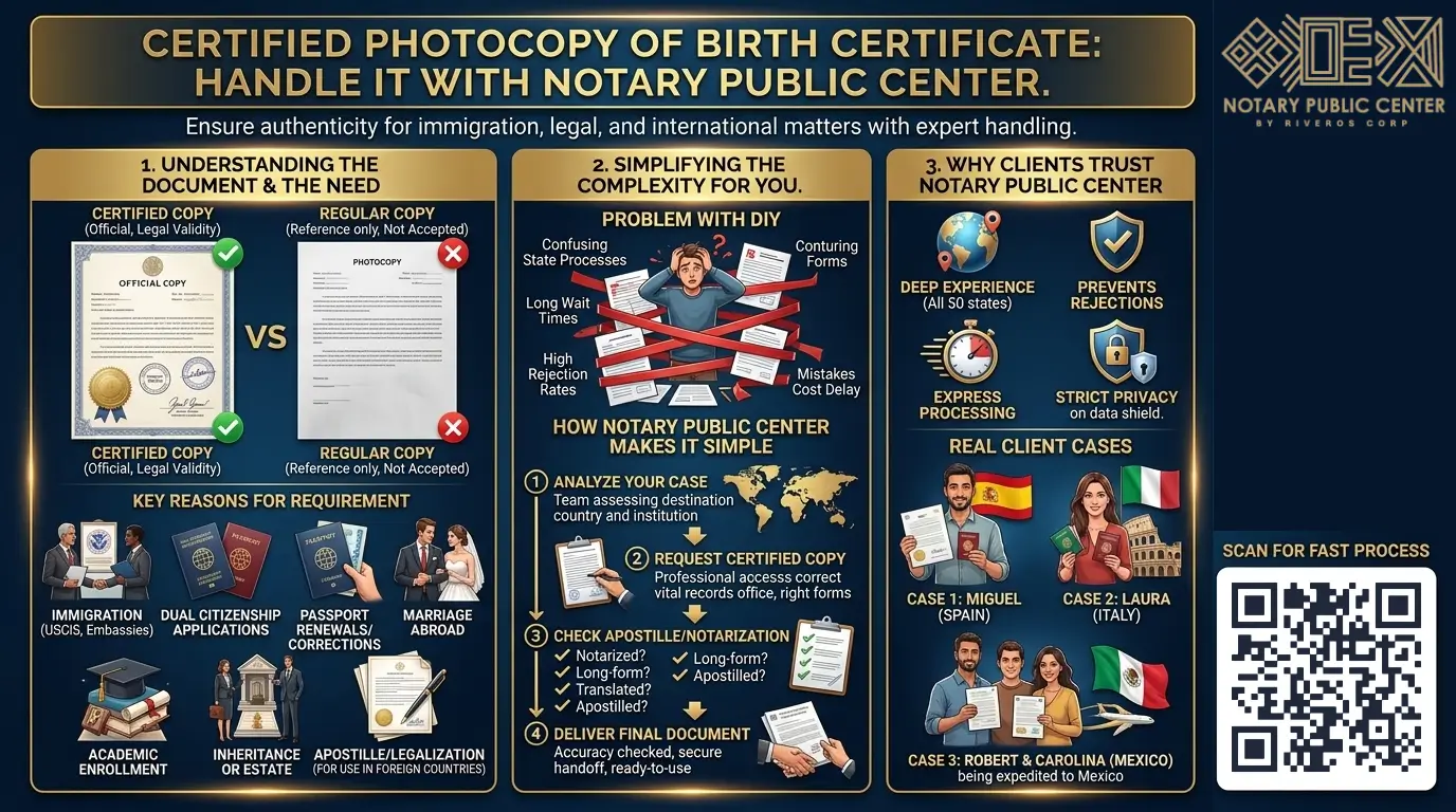 What Is a Certified Photocopy of a Birth Certificate?