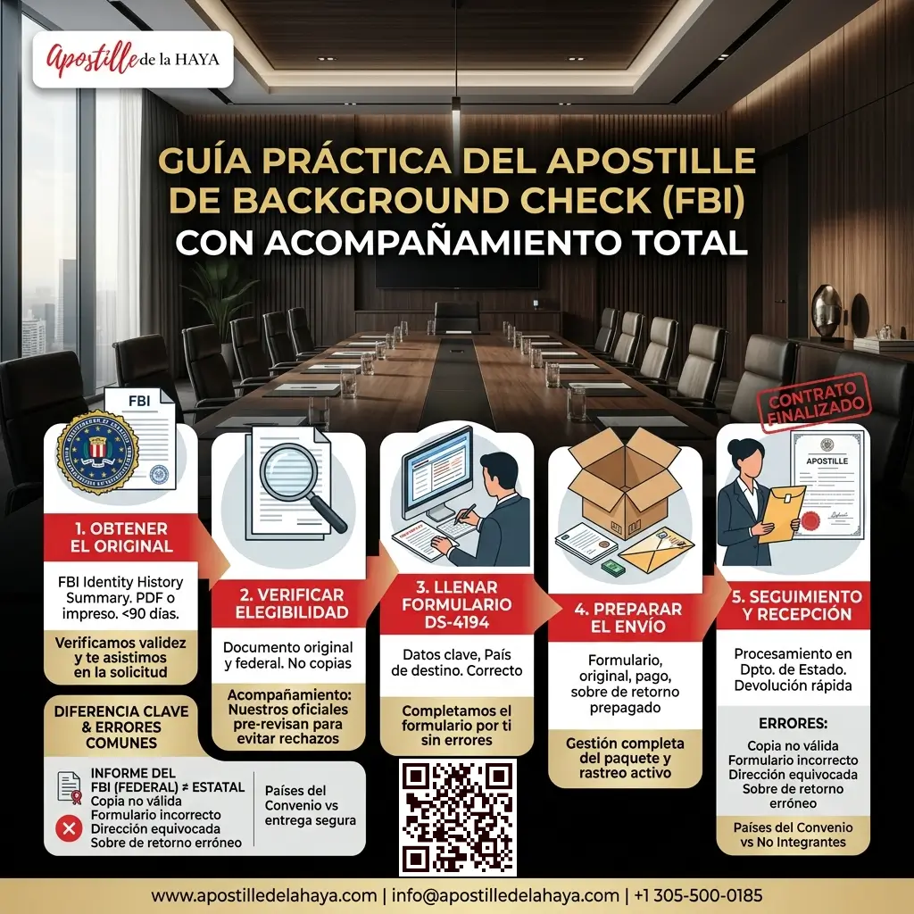 ¿Qué es el apostille background check?