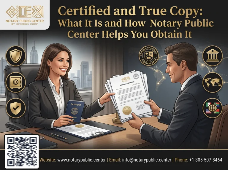 Certified and True Copy: What It Is and How Notary Public Center Helps You Obtain It