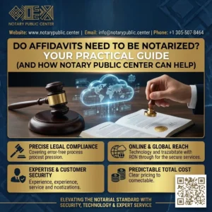 Do affidavits need to be notarized? Your practical guide (and how Notary Public Center can help)