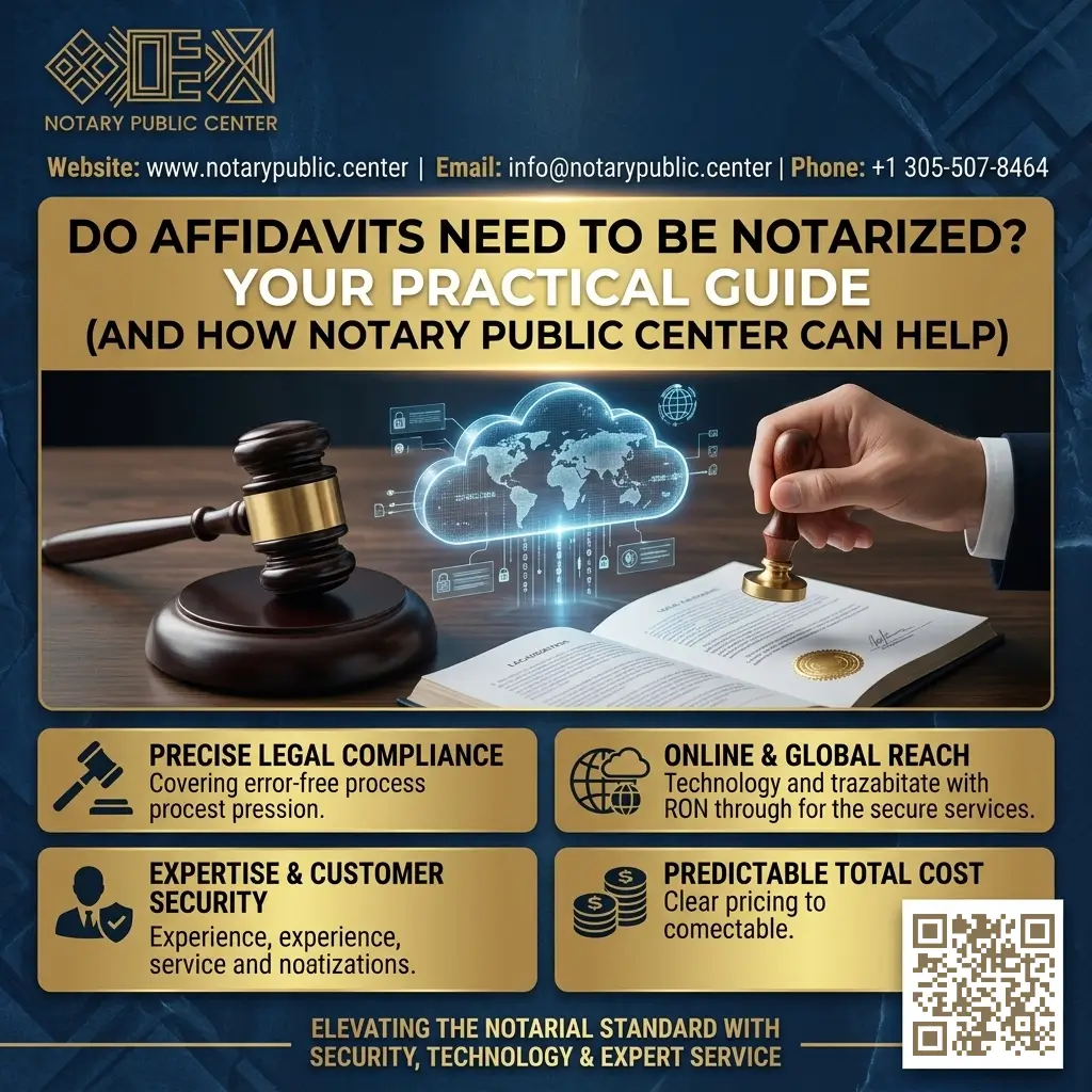 Do affidavits need to be notarized? Your practical guide (and how Notary Public Center can help)