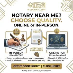 Notary Near Me a realistic guide to choose quality (online or in person) with Notary Public Center