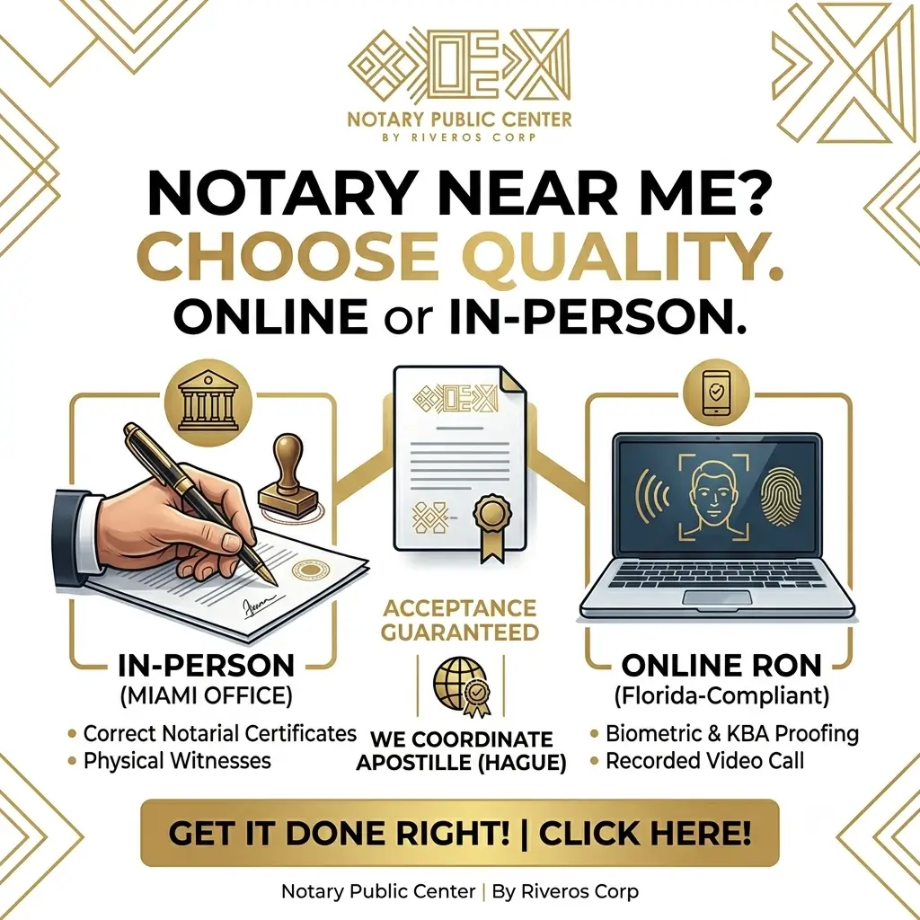Notary Near Me a realistic guide to choose quality (online or in person) with Notary Public Center