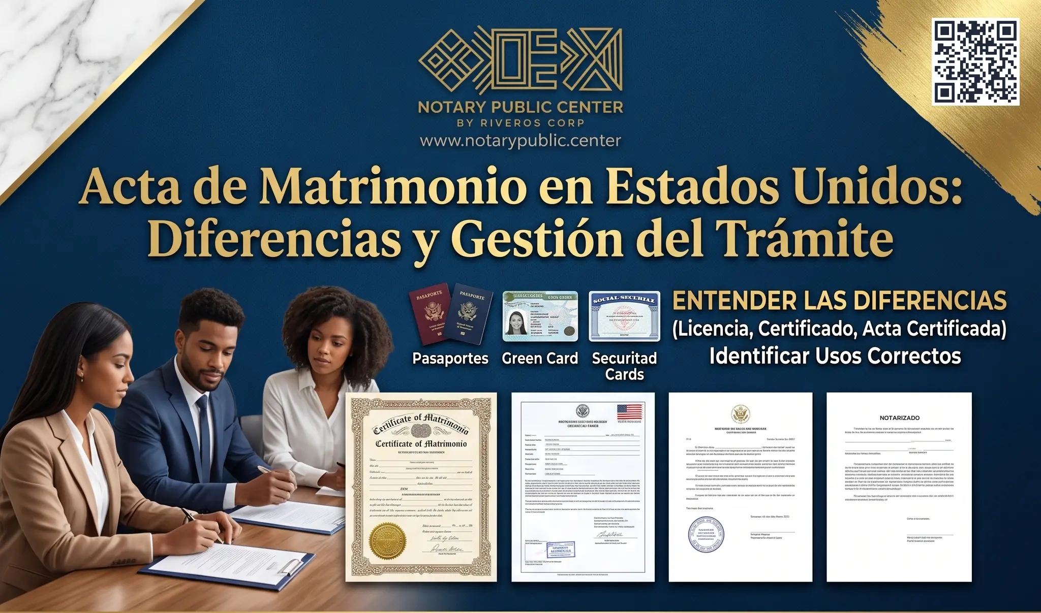 ¿Qué es el acta de matrimonio en Estados Unidos?