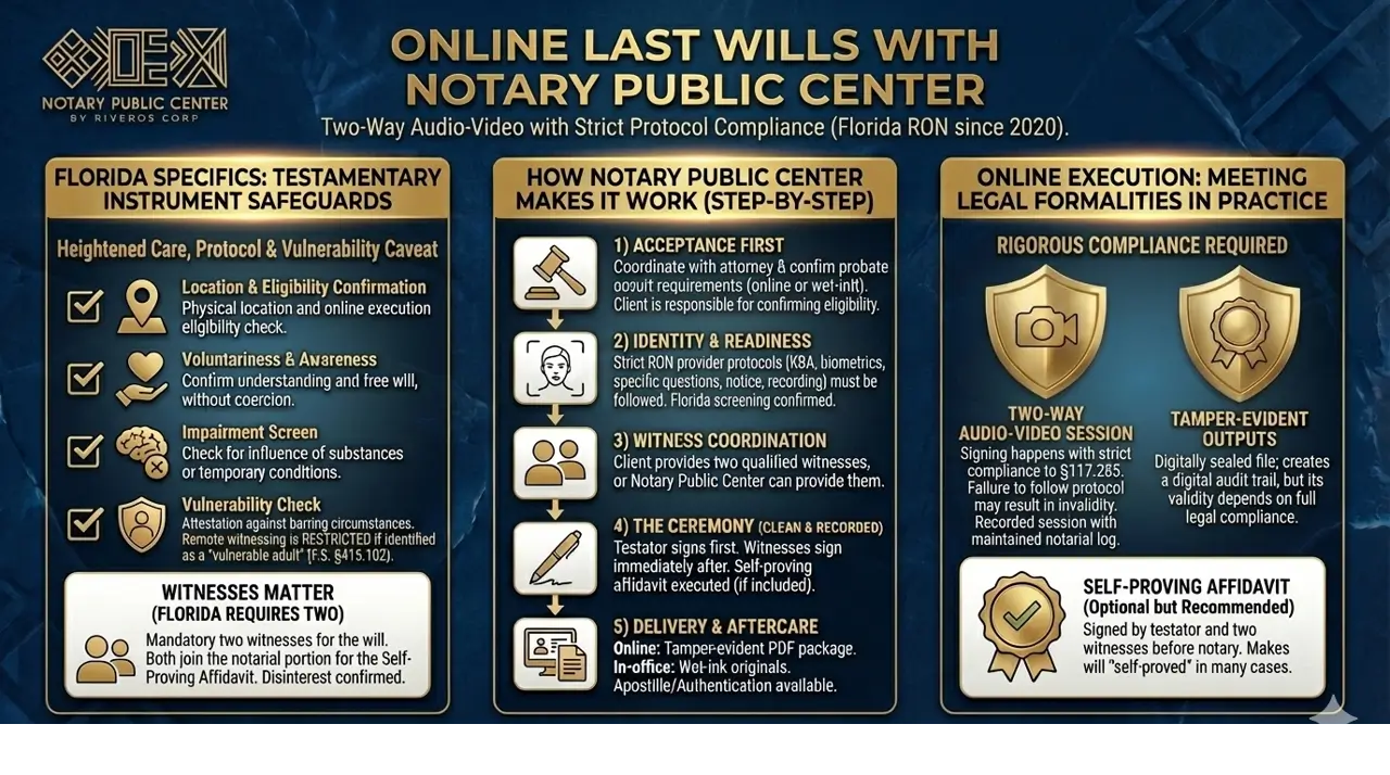 Secure Last Wills Online: Florida Notarization Guide