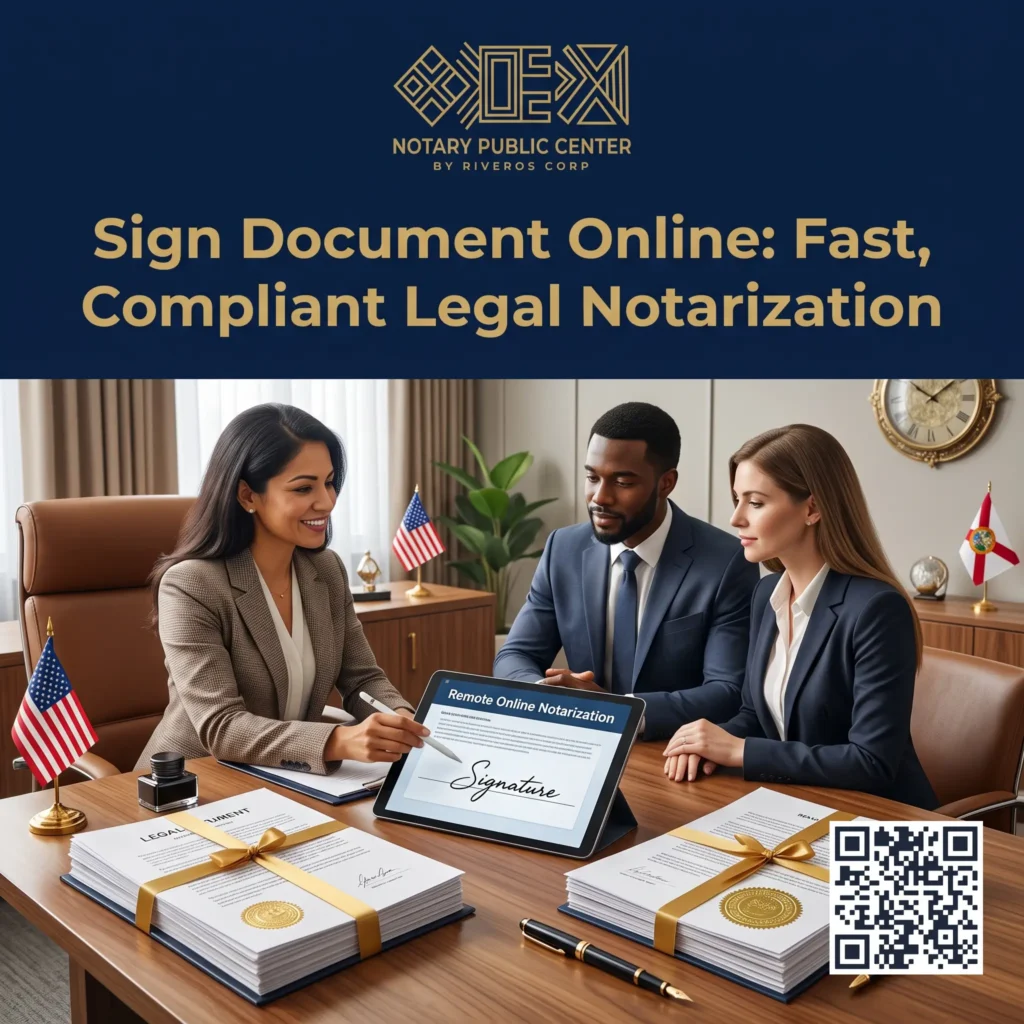 Sign Document Online: Fast, Compliant Legal Notarization