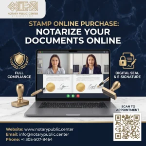 Stamp Online Purchase: Notarize Your Document Online with Notary Public Center