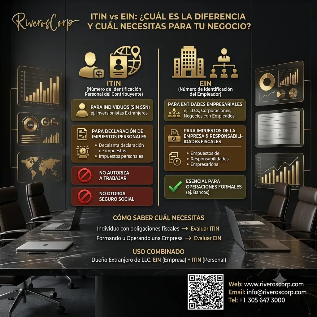 ¿Qué es un ITIN y un EIN y para qué sirve?