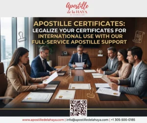 Apostille Certificates: Legalize your certificates for international use with our full-service apostille support