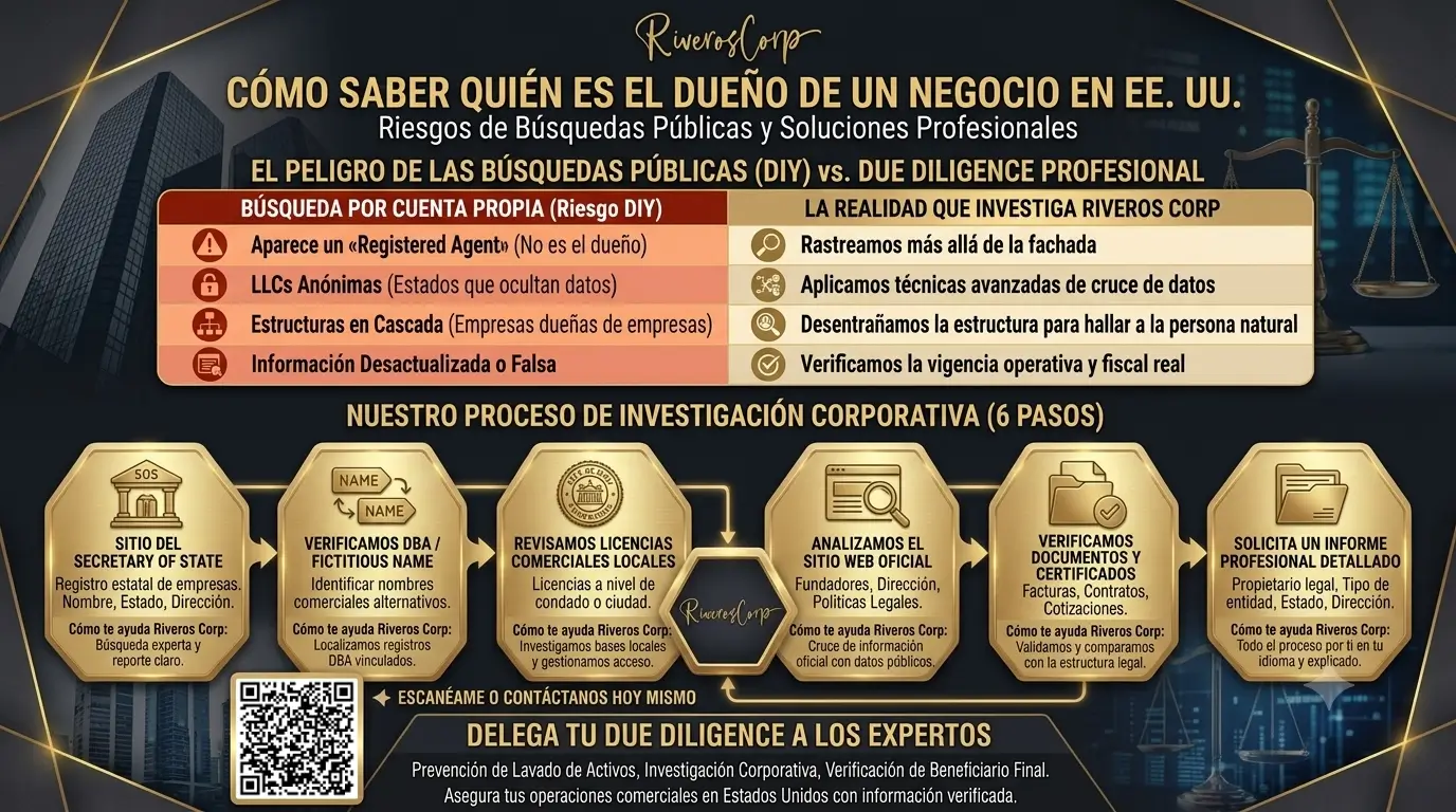 Cómo puedo saber quién es el dueño de un negocio en Estados Unidos- Riesgos y Soluciones