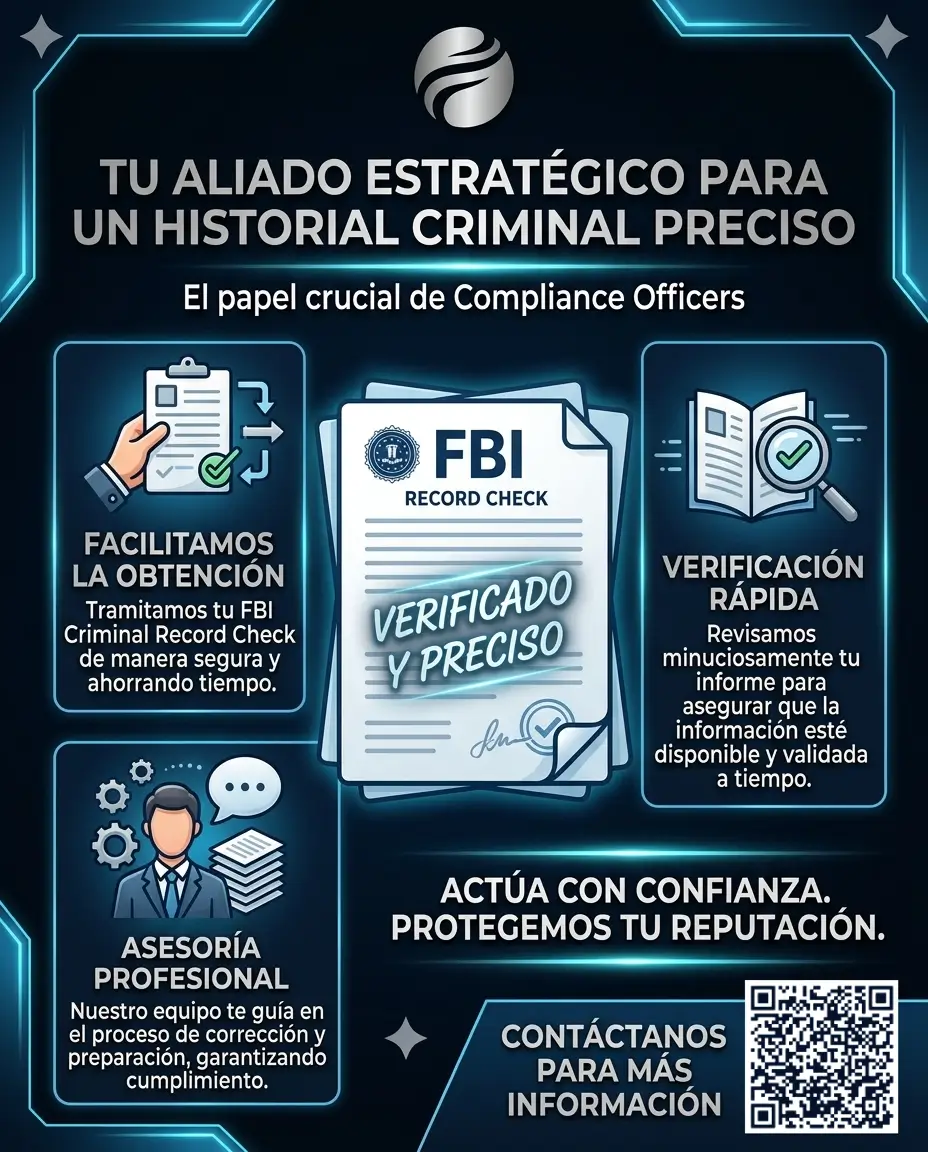 El papel de Compliance Officers en la obtención del FBI Background Check