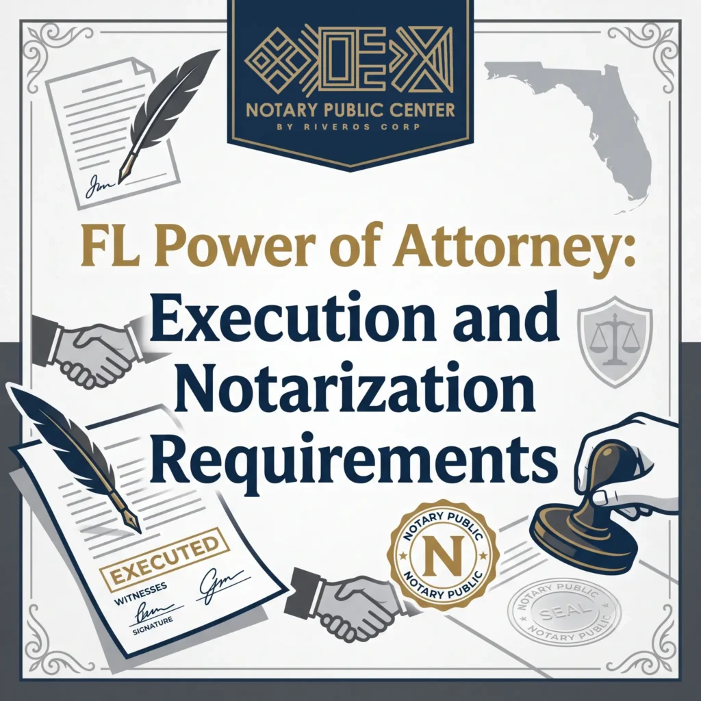 FL Power of Attorney- Execution and Notarization Requirements