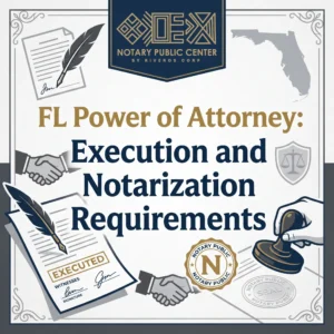 FL Power of Attorney- Execution and Notarization Requirements