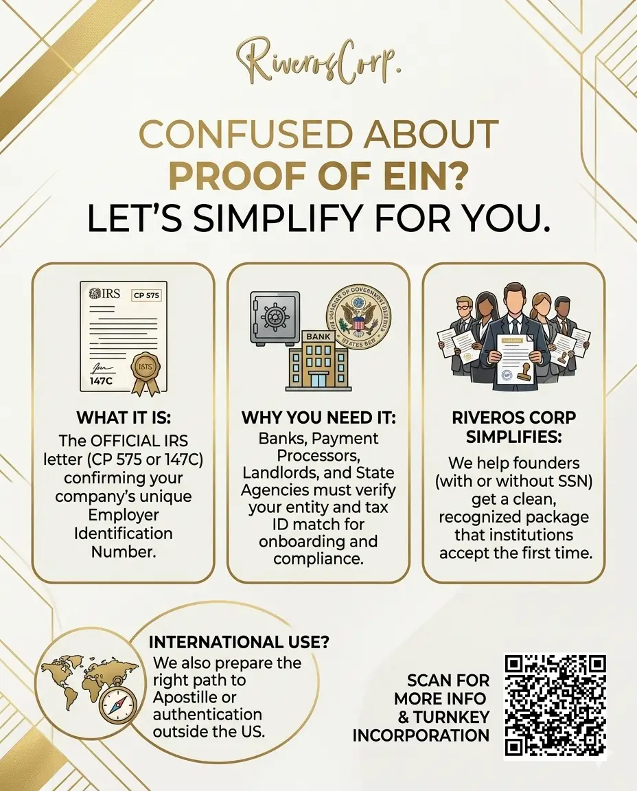 How Riveros Corp secures your EIN
