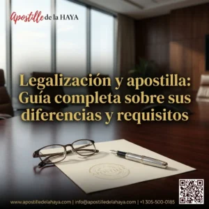 Legalización y apostilla: Guía completa sobre sus diferencias y requisitos