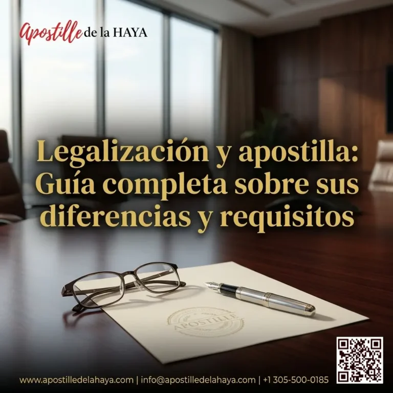 Legalización y apostilla: Guía completa sobre sus diferencias y requisitos