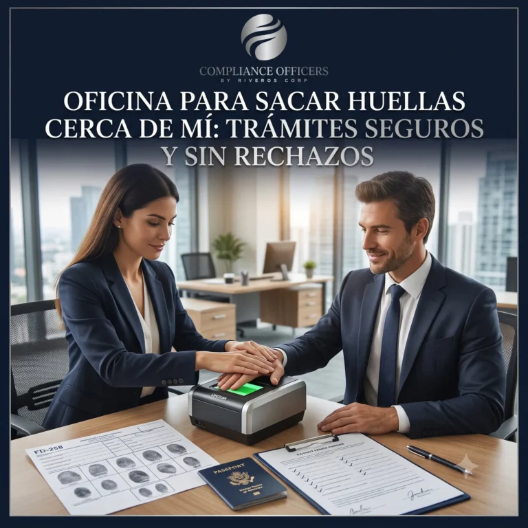 Oficina para Sacar Huellas Cerca de Mí: Trámites Seguros y Sin Rechazos
