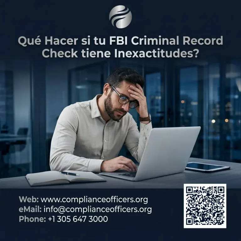 Qué Hacer si tu FBI Criminal Record Check tiene Inexactitudes?