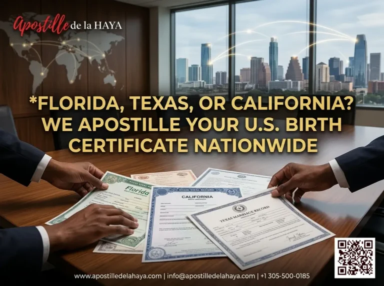 Where to Apostille a Birth Certificate in the U.S.?