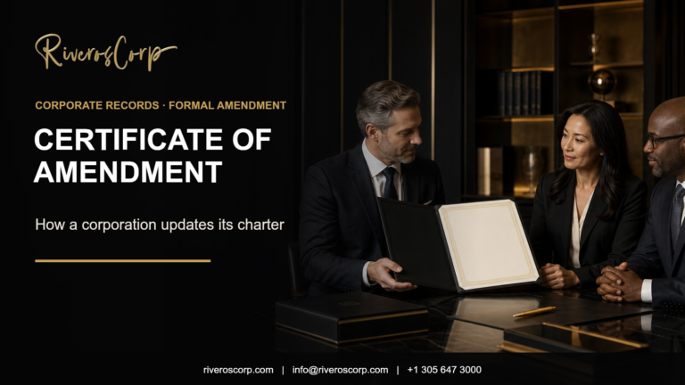 Certificate of Amendment of Articles of Incorporation