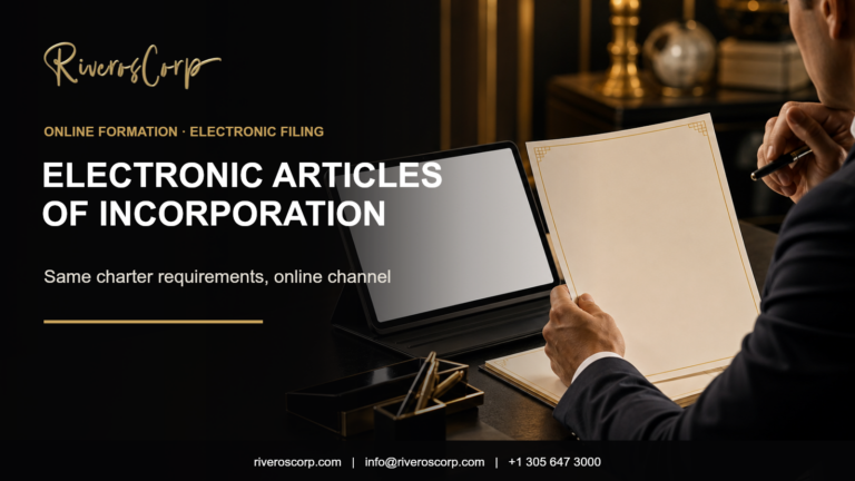 Electronic Articles of Incorporation in Florida – Riveros Corp