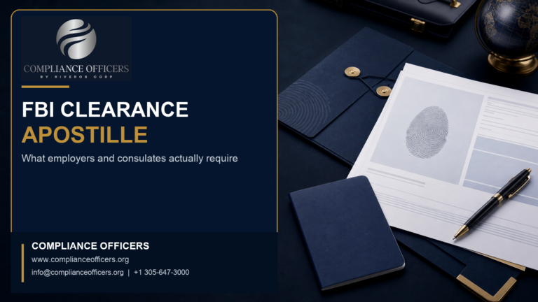 FBI Clearance Apostille: What Foreign Employers and Consulates Actually Require