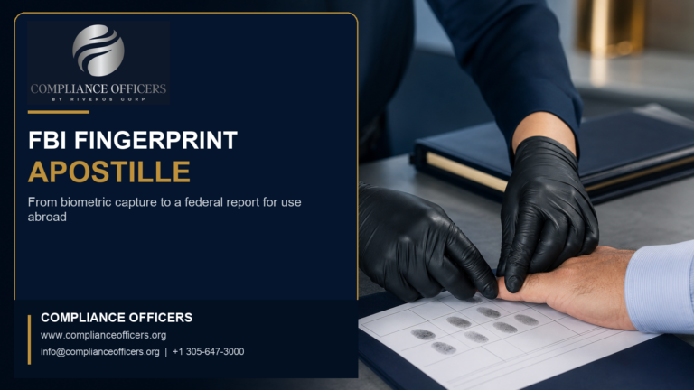 fbi fingerprint apostille