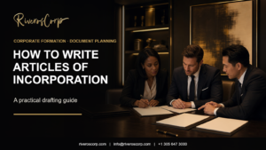 How to Write Articles of Incorporation – Riveros Corp