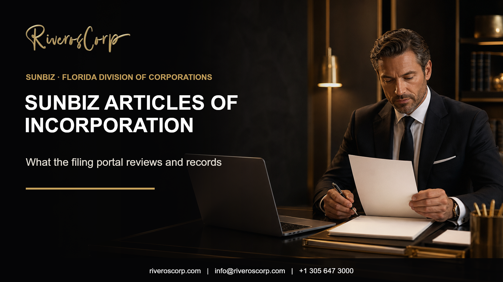 Sunbiz Articles of Incorporation – Riveros Corp