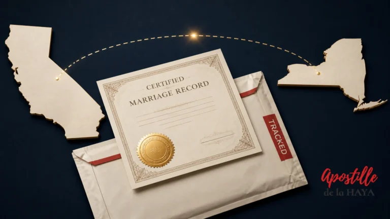 apostille a marriage certificate from another state