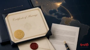 marriage certificate apostille for Colombia