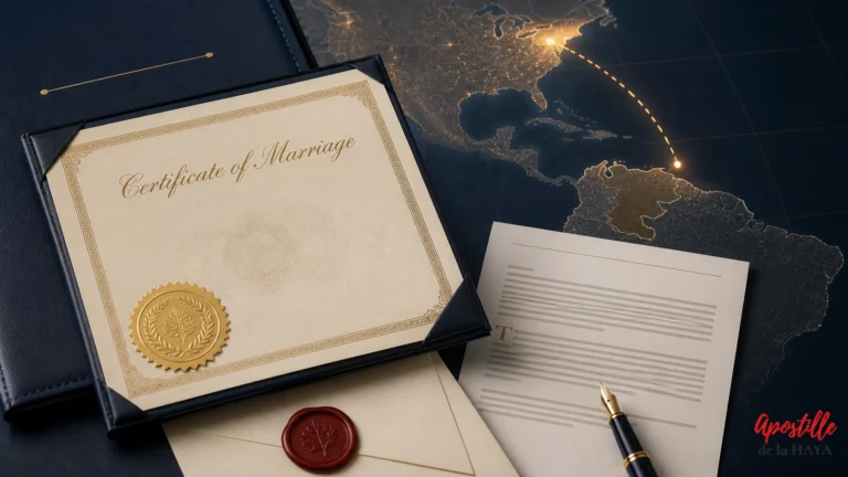 marriage certificate apostille for Colombia