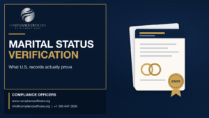 marital status verification