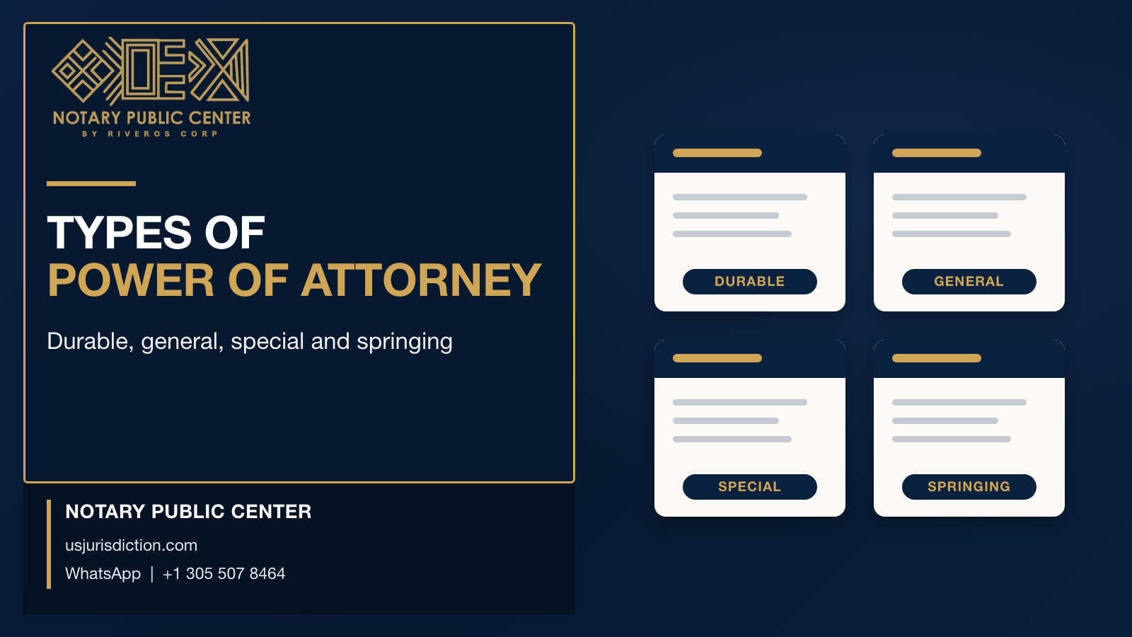 types of power of attorney